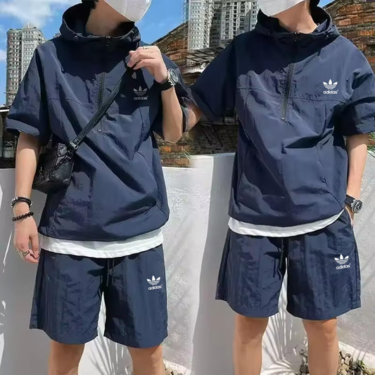 Hooded T-shirt and Shorts Set